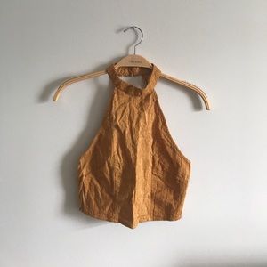 BURNT ORANGE HALTER TANK